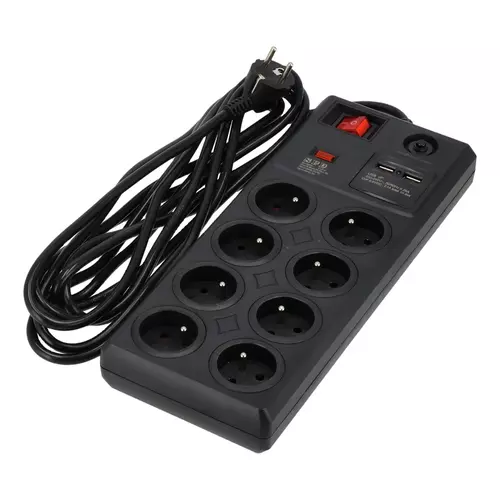 Schmith Przedłużacz listwa 10gn. 3x1.5 mm włącznik 5m SCH09E30001