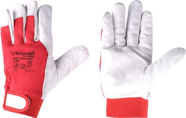 Schmith  Rękawice robocze skórzane z rzepem r. 9  SRSK-9R