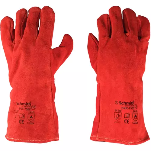Schmith Rękawice spawalnicze czerwone 10 SPAW BHP.189/12
