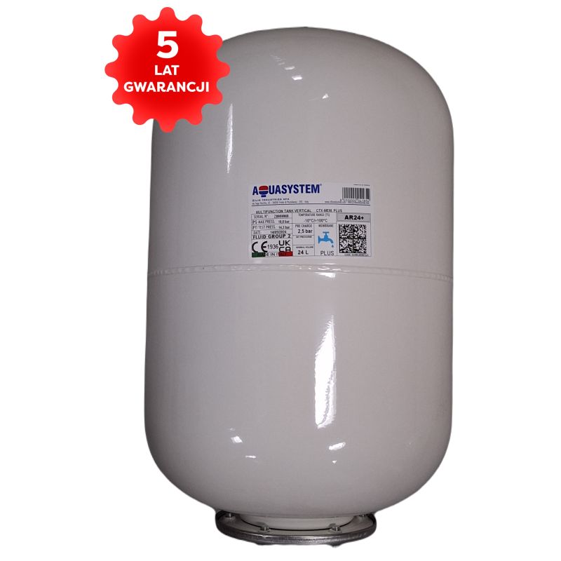 Zbiornik 24L 1" pion AR24+ AQUASYSTEM - obrazek 2